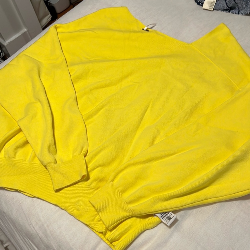 Free People yellow sweater L